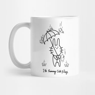 Witty Bunny Cats and Dogs Mug